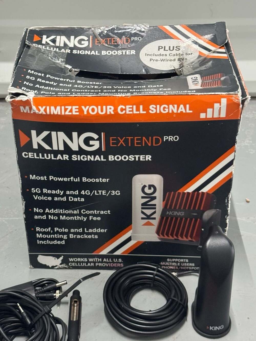 KING Extend Pro Cellular Signal Booster KX2000